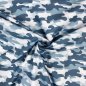 Preview: Popeline - Stay healthy - Camouflage - blau - Hilco by JaTiJu